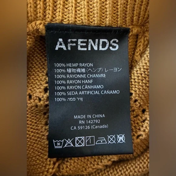 AFENDS Womens Femme - Knit Maxi Skirt - Mustard - Picture 4 of 4